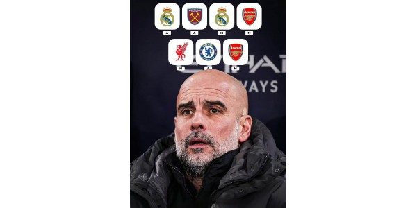 Manchester Citys elendige kampprogram i mars og april Manchester Citys elendige kampprogram i mars og april